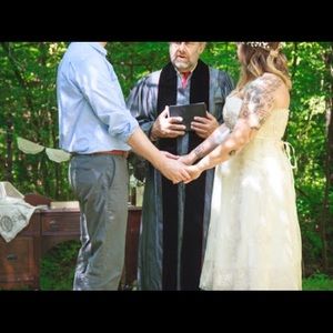 Vintage Tea Length Wedding Dress